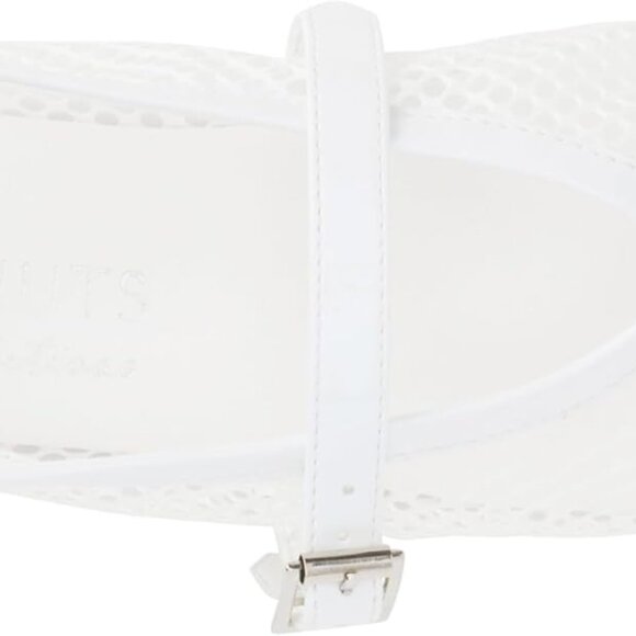 Women’s Ballerina Flats Vegan Mesh Rubber Sole Fabric Slip-On Buckle Size 7 - Picture 5 of 7